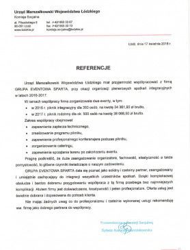 Urząd marszałkowski referencje